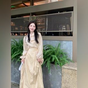 Chinese style suit dress